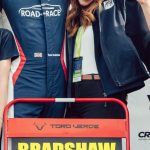 Tom Bradshaw and family standing on the podium at Brands Hatch celebrating his winning the Porsche Sprint Challenge GB Championship 2025
